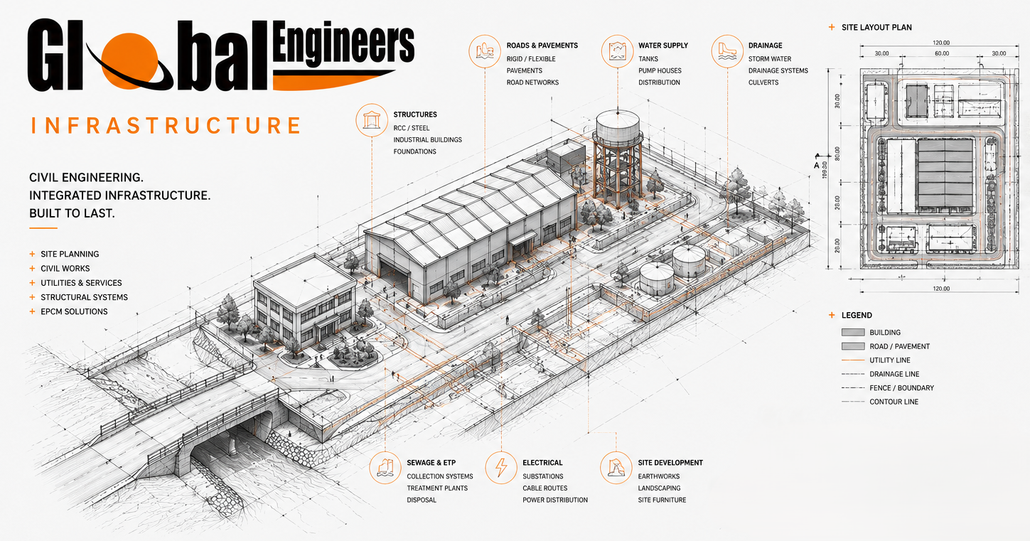 Global Engineers Infrastructure — engineering, procurement and construction management drawing